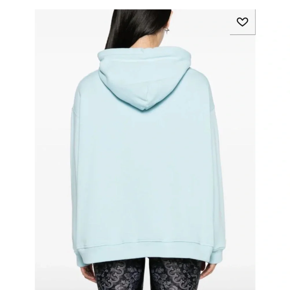 Versace iconic 1978 re-edition Logo Light Blue embroidered oversized hoodie 48 - Picture 15 of 16